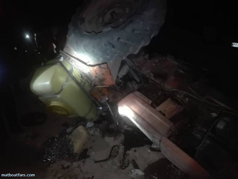 واژگونی تراکتور در حومه شیراز یک کشته بجا گذاشت